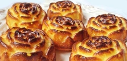 Сырники-розочки. 