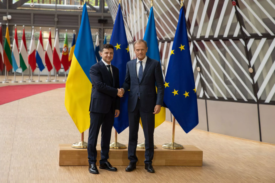 В. Зеленский пытается продвинуть идею присоединения Украины к ЕС