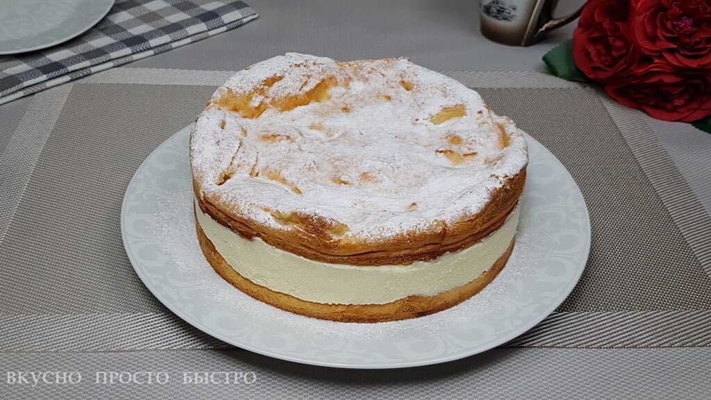 Торт вкусный и простой с заварным кремом