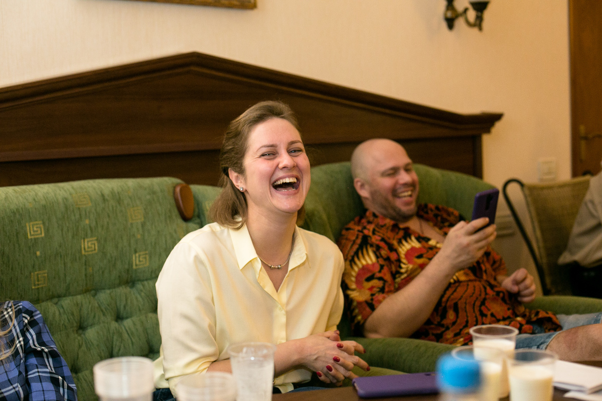 Вечерние посиделки за кефиром