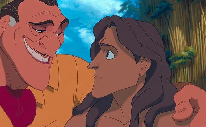 Кадр из анимационного фильма "Тарзан". Изображение взято из свободных источников