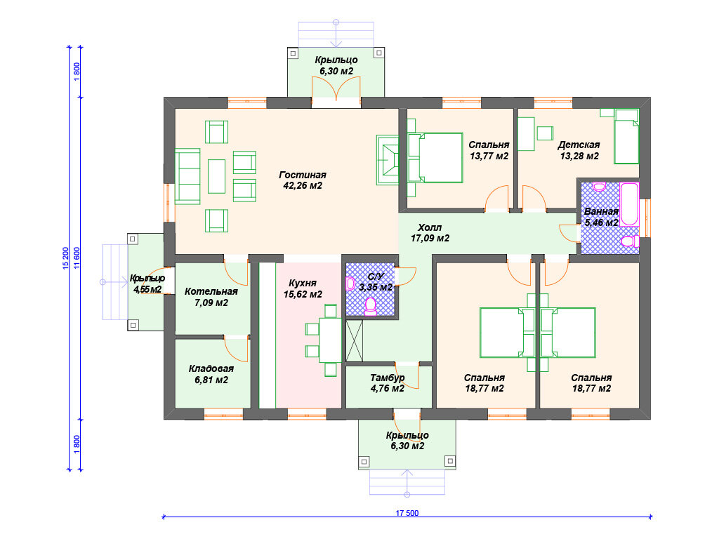 Бесплатные проекты домов и коттеджей: 74 фото с планировками | homify