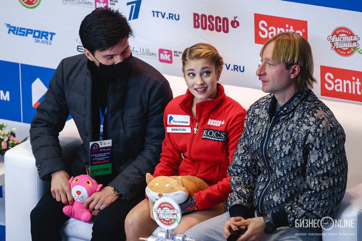 Сергей Розанов, Алена Косторная и Евгений Плющенко. Фото из открытых источников