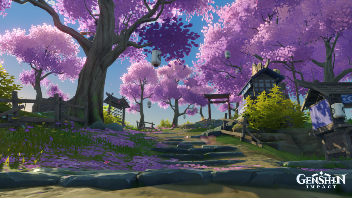 Собственноручно сделанный скриншот из игры Genshin Impact