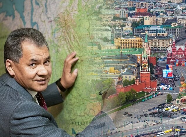 Сергей Шойгу определяет место будущего города, авторский коллаж