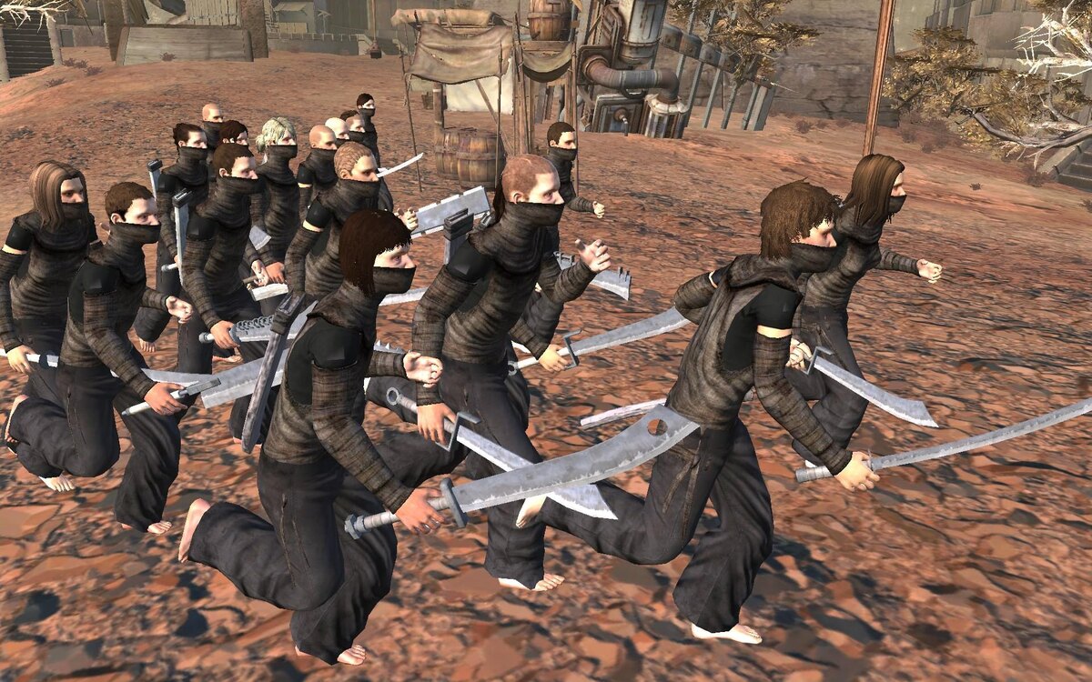 Можно собрать вот такую толпу и бегать крошить всё и вся!