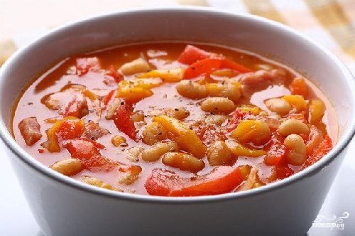 Суп из свинины с картофелем и овощами в мультиварке