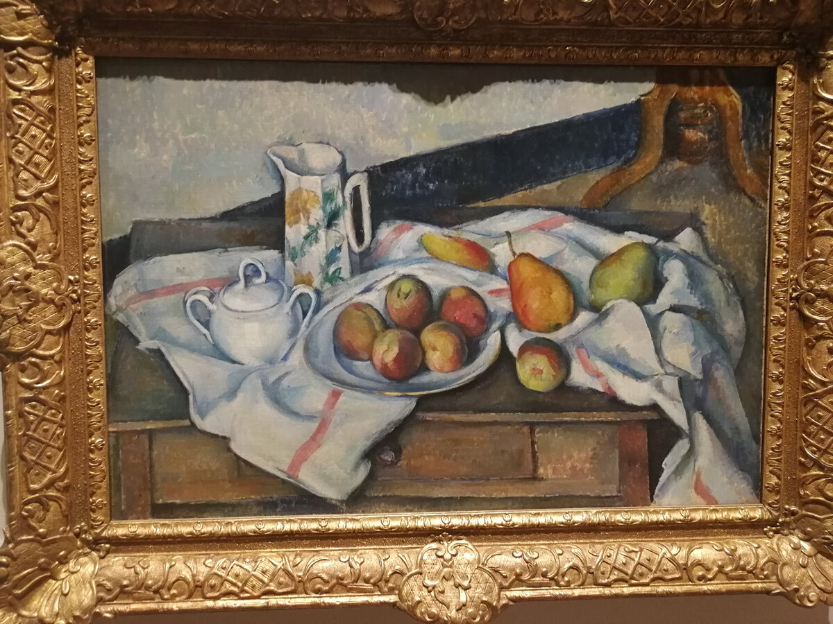 Поль Сезанн. Персики и груши. 