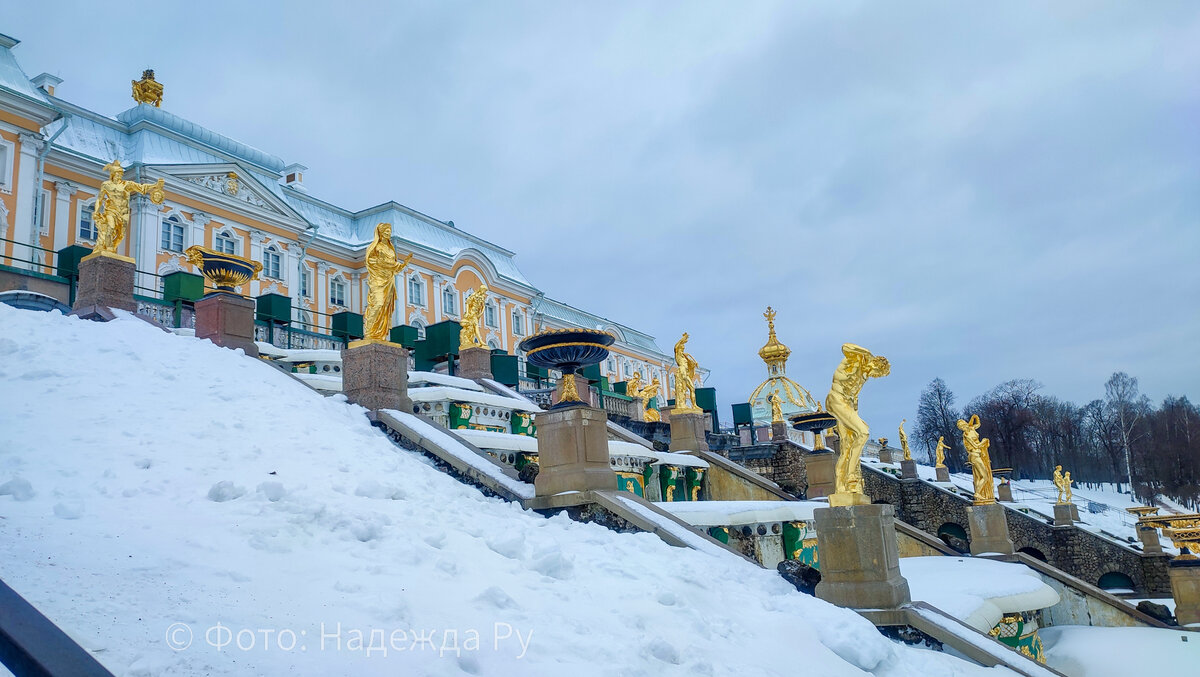 Петергоф, нижний парк, 2023 год