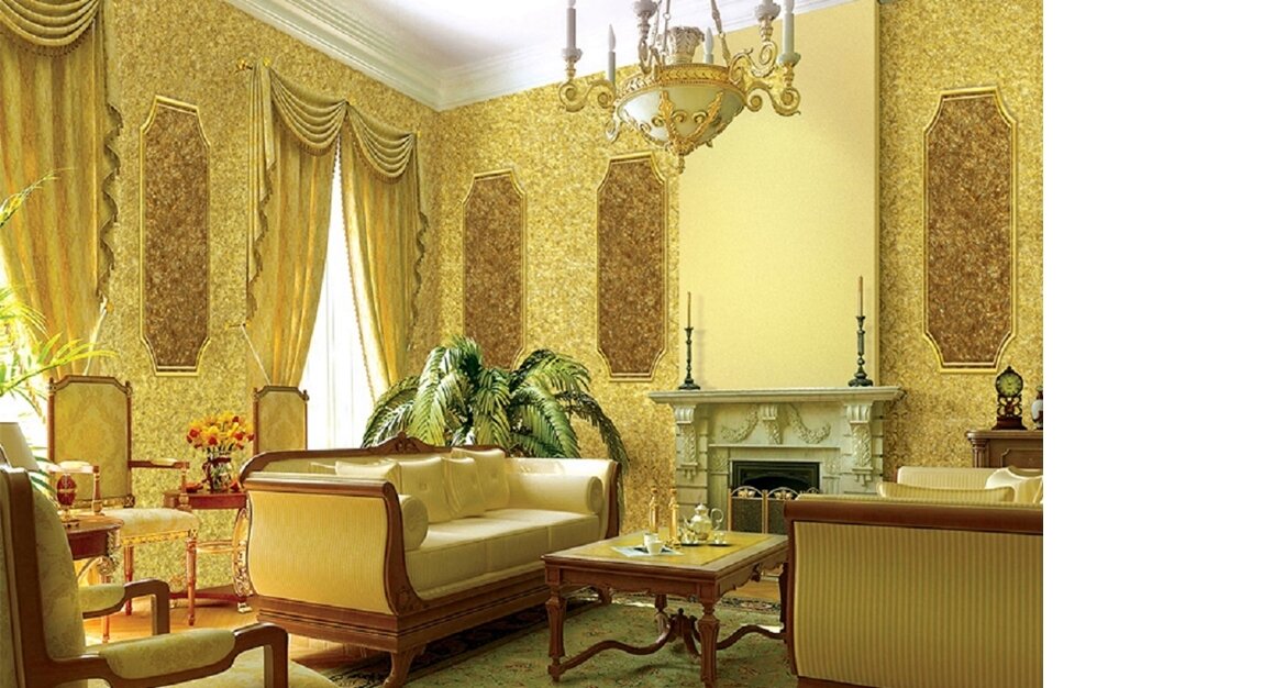 Жидкие обои позволяют быстро и относительно недорого создавать самый изысканный интерьер  (Рис. 1 )(фото с ресурса http://decoroboi.ru/)