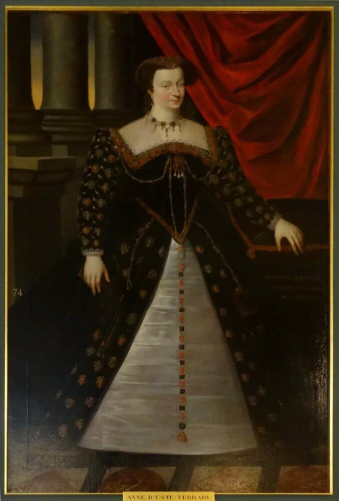 Анна   д’Эсте, герцогиня Немурская (XVI век). Музей Конде.