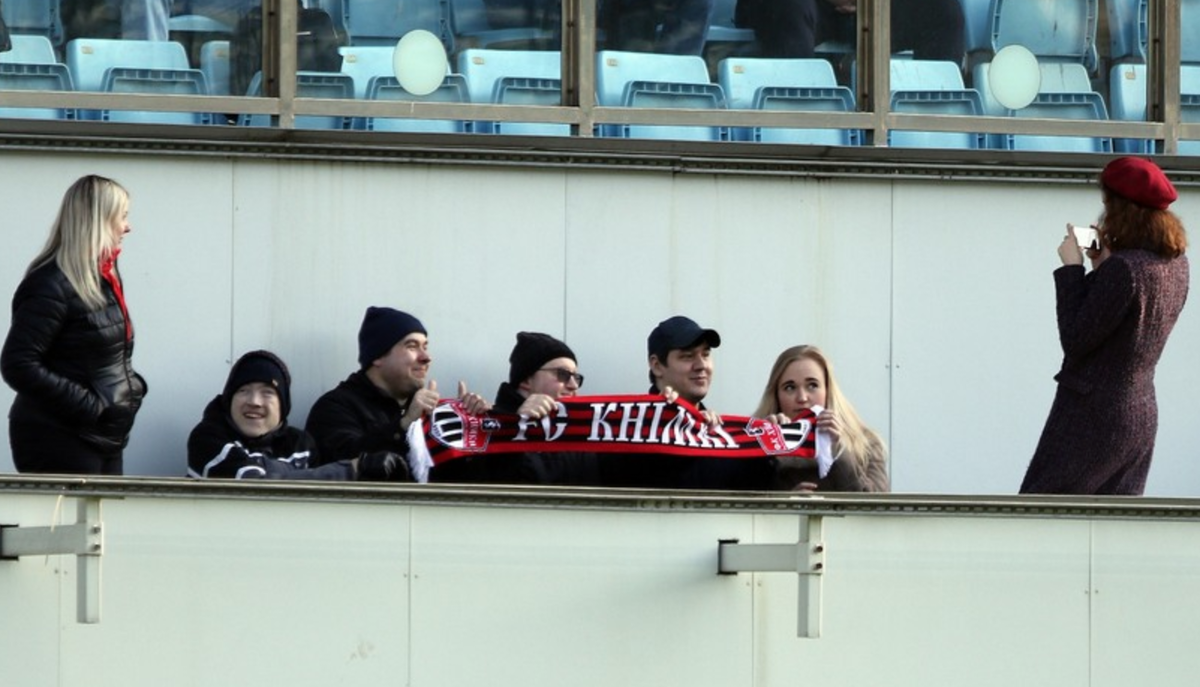 Болельщики "Химок". Фото fckhimki.com