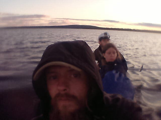 Идём по водохранилищу (селфи)