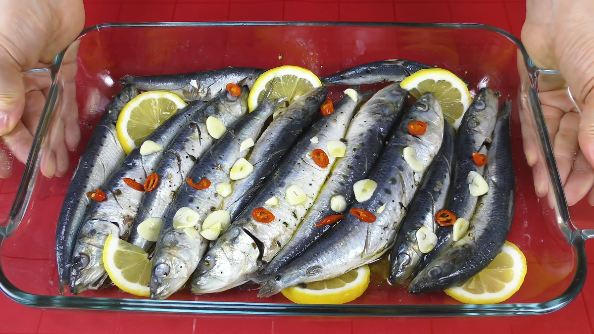 Сардины в духовке/ Sardines in the oven – sweettofit.ru