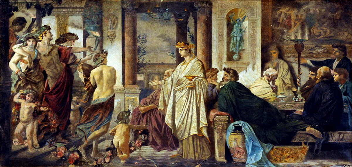 Symposium by Anselm Feuerbach. на просторах интернета.