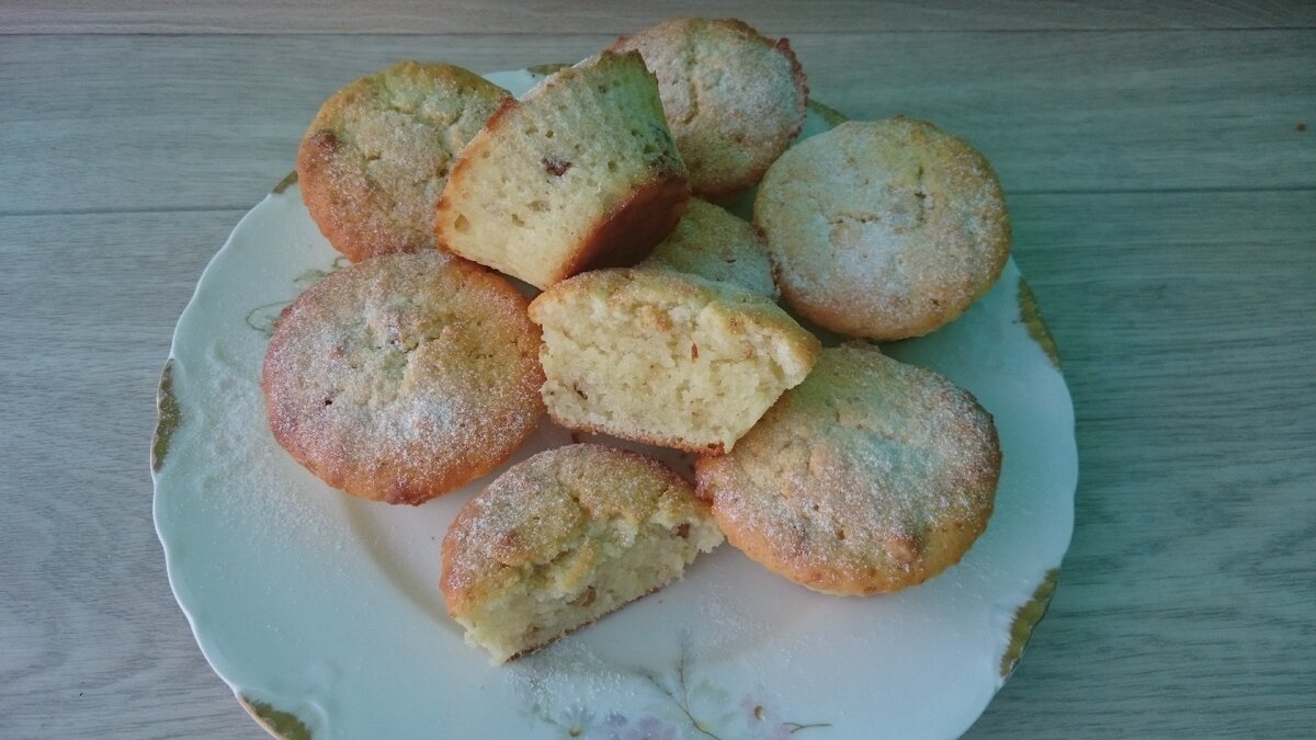 кексы с орехами