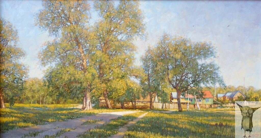 Андрей Ротанин Солнечный вечер 35×65 хм 2018 г — 28 000