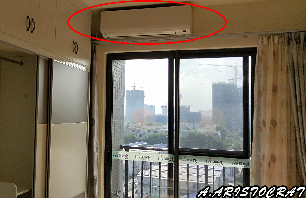 Кондиционер в моей квартире в Китае я также использовал для сушки одежды с первых дней пребывания