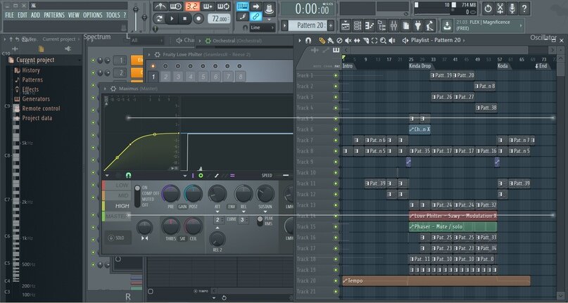 Скрин проекта Араси из ФЛки.