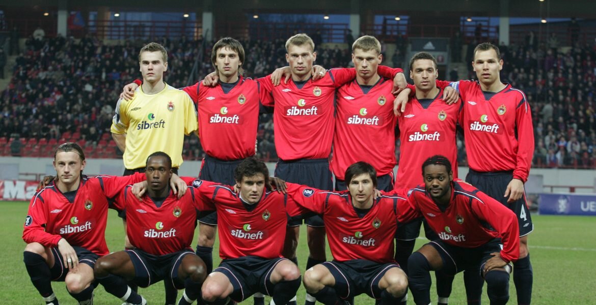 Вагнер Лав с товарищами по ПФК ЦСКА-2005. В команде сейчас играет только Игорь Акинфеев