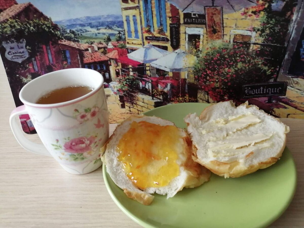 Мой завтрак. Вкуснотища... Но совсем не ПП