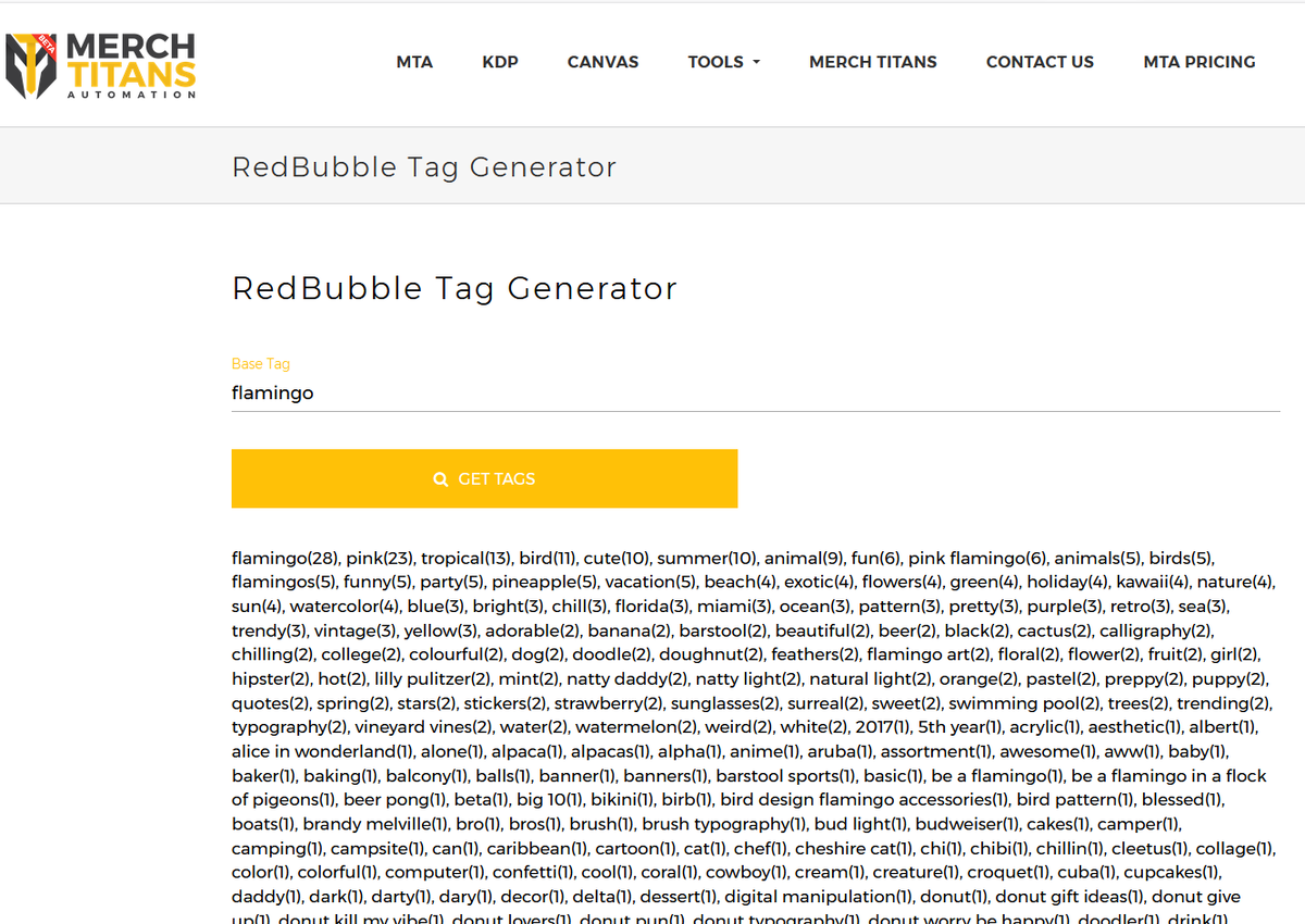 Генерация продающих тегов