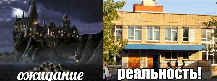 Школа: ожидание и реальность (коллаж взят из группы в ВК для выпускников школы)