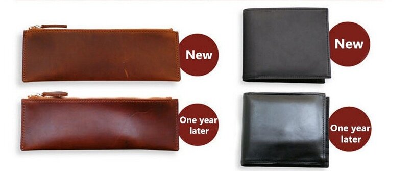 Коричневая кожа crazy horse 