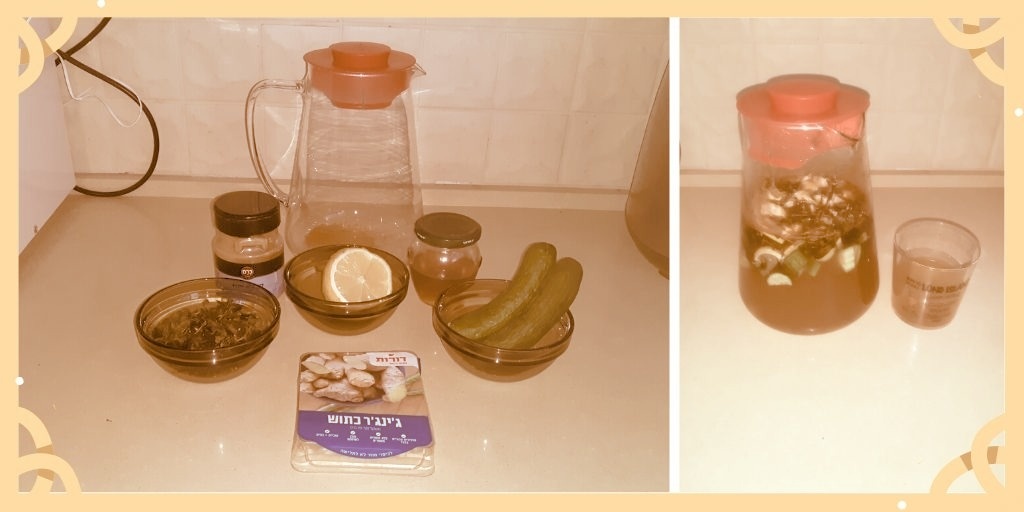 На фото слева  все компоненты, на фото справа - готовый продукт.