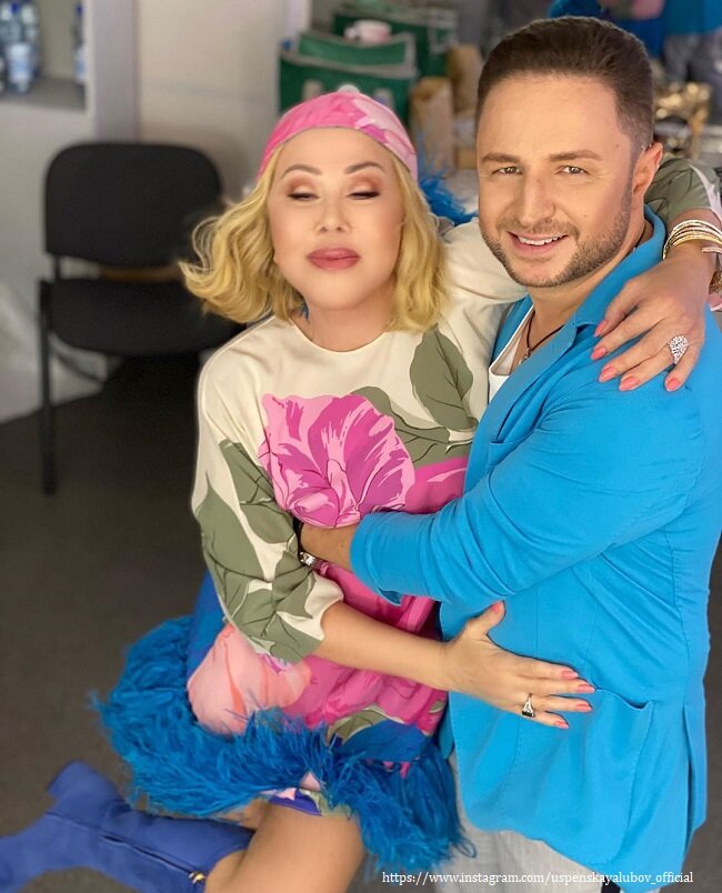 Любовь Успенская с Брендоном Стоуном 