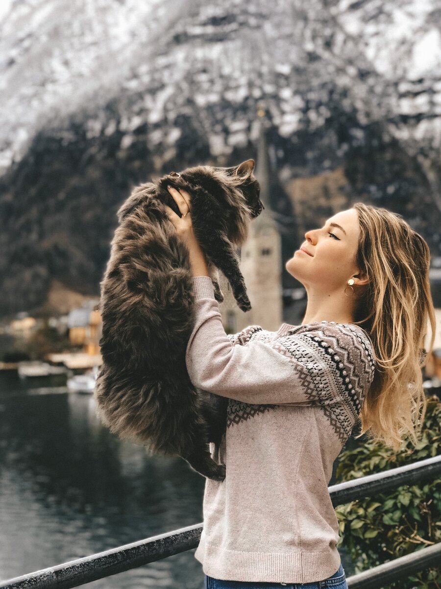 Кошка посещает Гальштатт