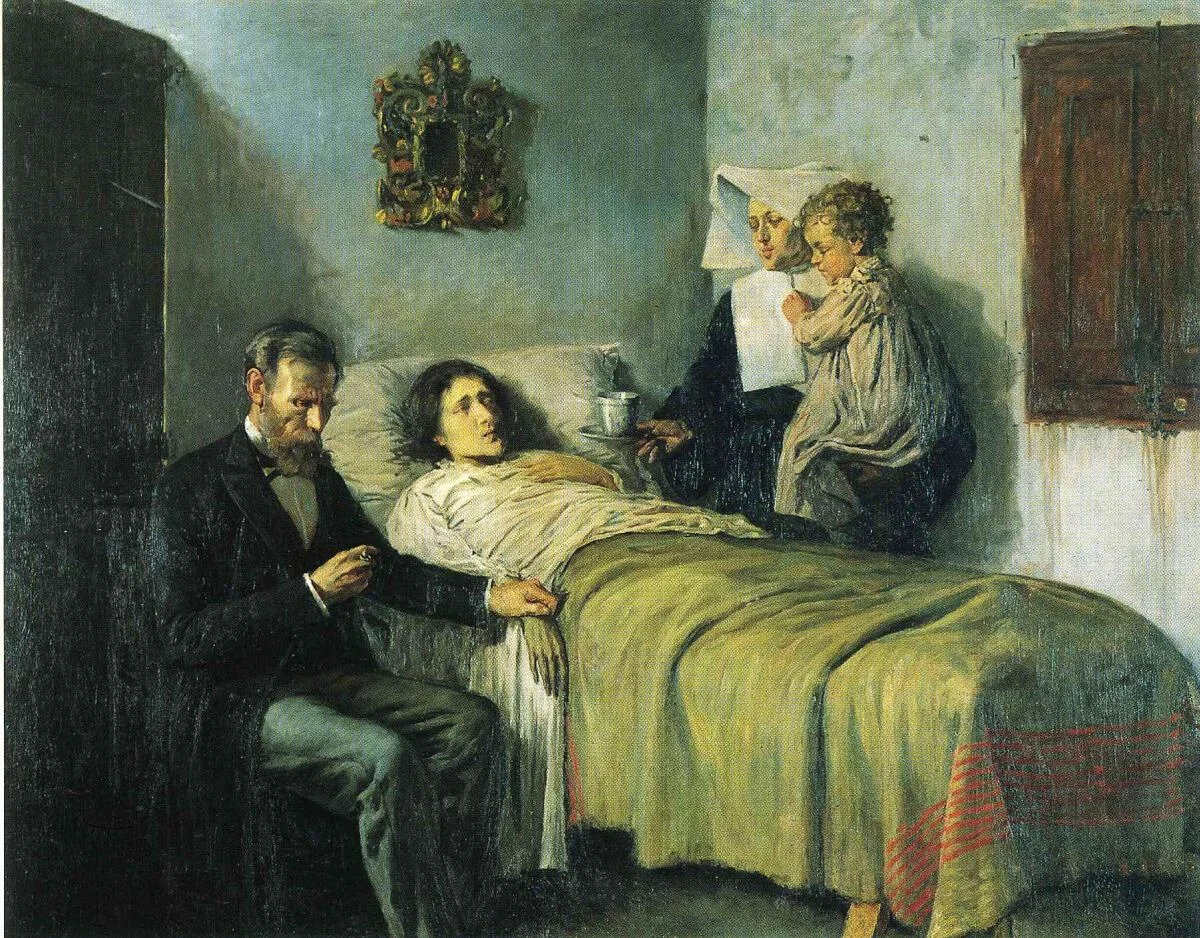 Пабло Пикассо. "Знание и милосердие", 1897 г.