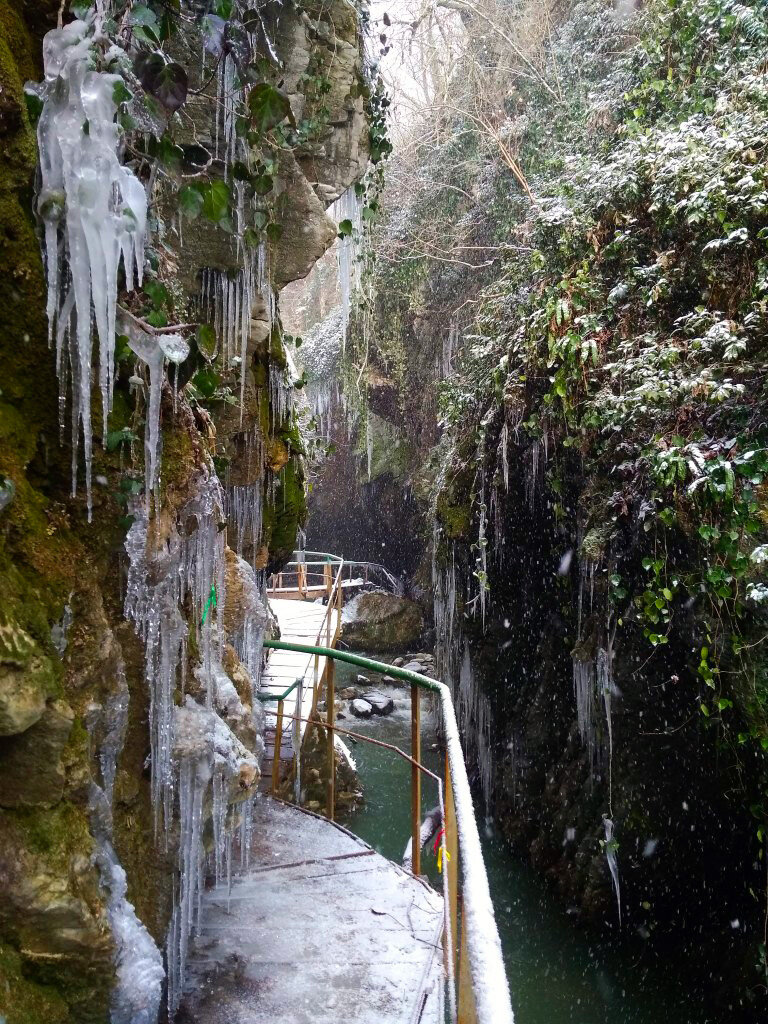 Свирское ущелье зимой. Фото автора. 