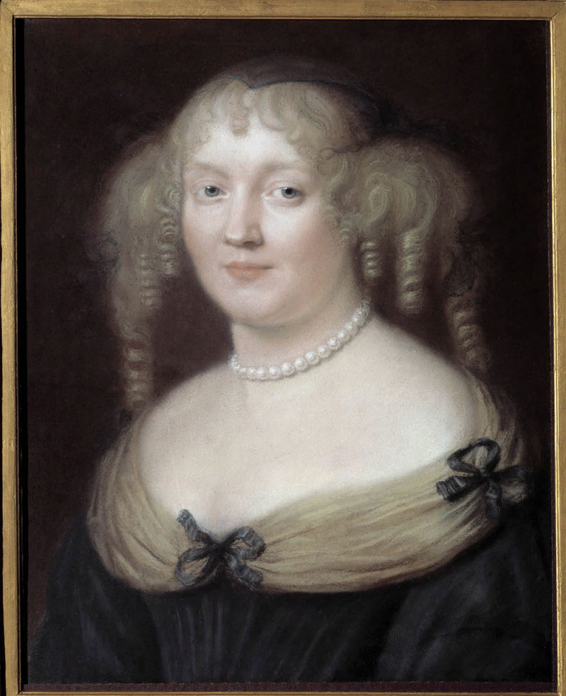 Портрет создательницы Маркизы де Савинье, худ.: Роберт Нантей, ок 1665 гг. У маркизы та самая причёска "Мадам Савинье". 