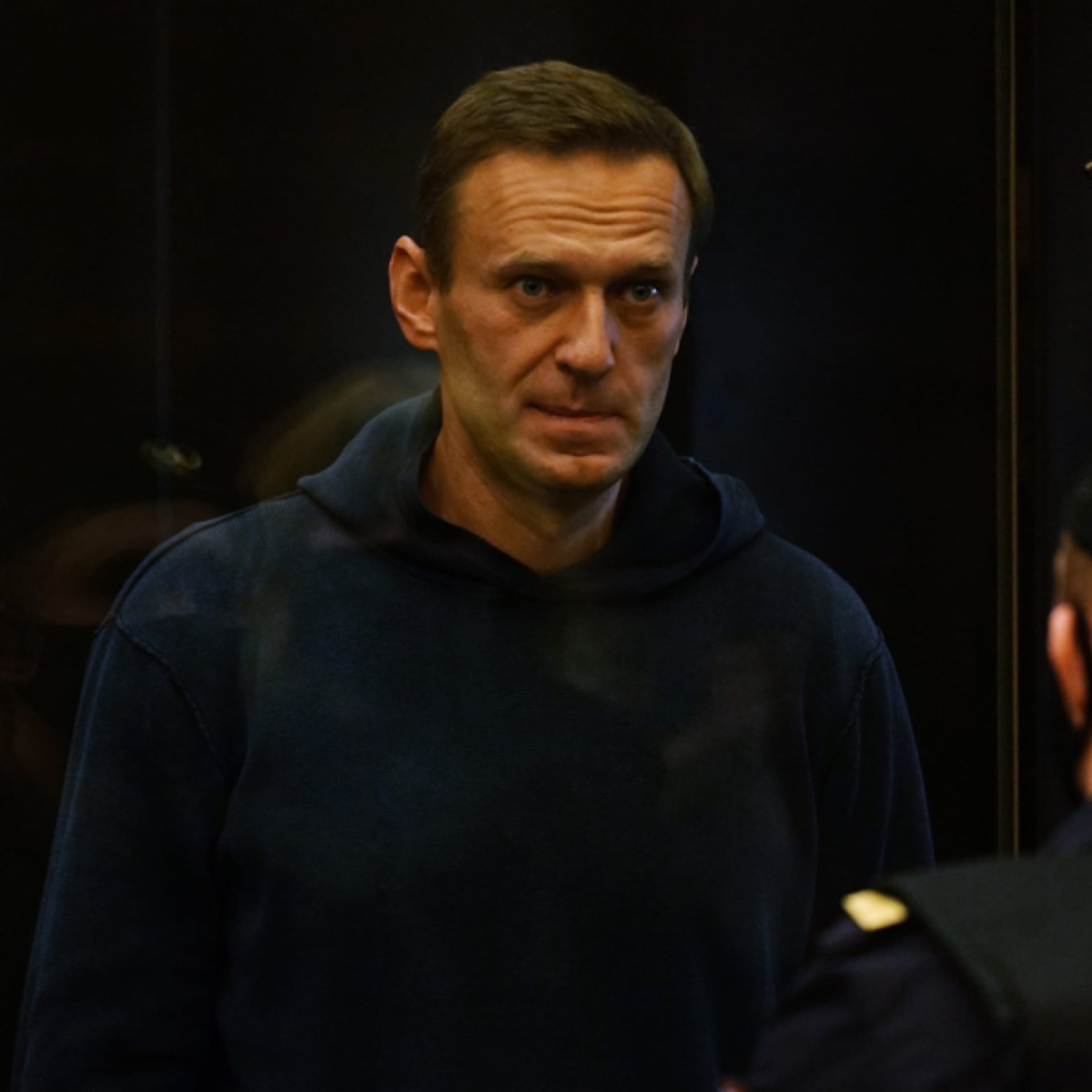 Алексей Навальный во время заседания суда.