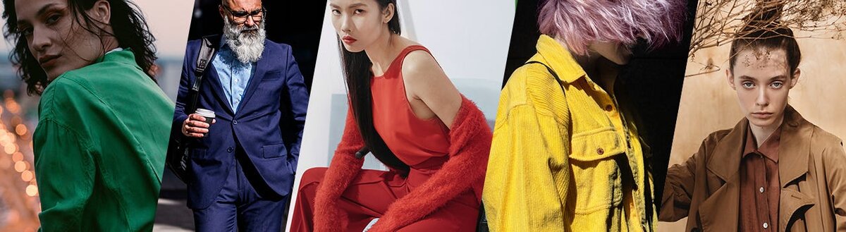 коллаж из модных цветов осень/зима 22