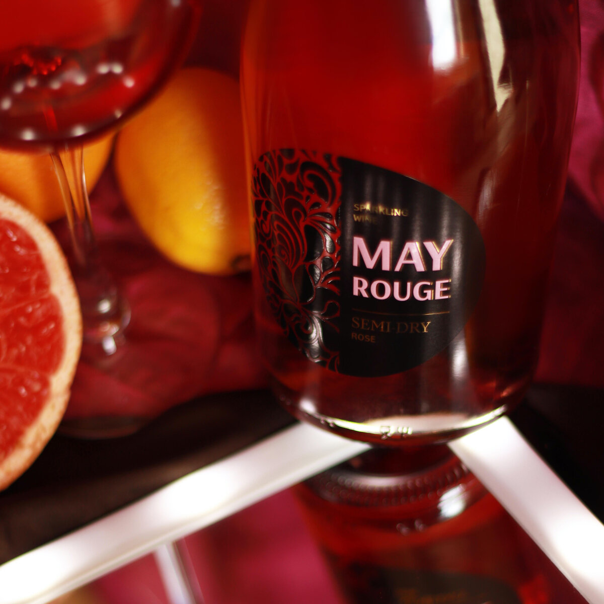 Розовое игристое «May Rouge» от Минского завода игристых вин