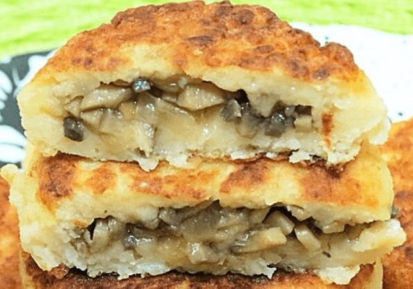 Зразы картофельные с грибами