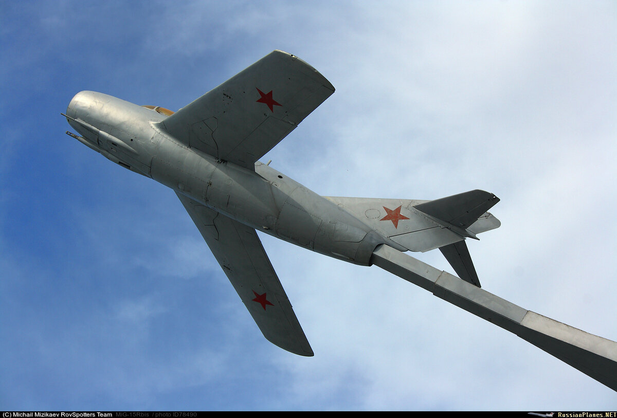 Самолет МиГ-15Рбис. Автор фото: Михаил Мизикаев. Источник: https://russianplanes.net/