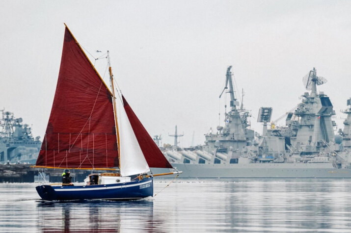 Парусник "Конёк". Фото: член Мурманского отделения РГО Лев Федосеев