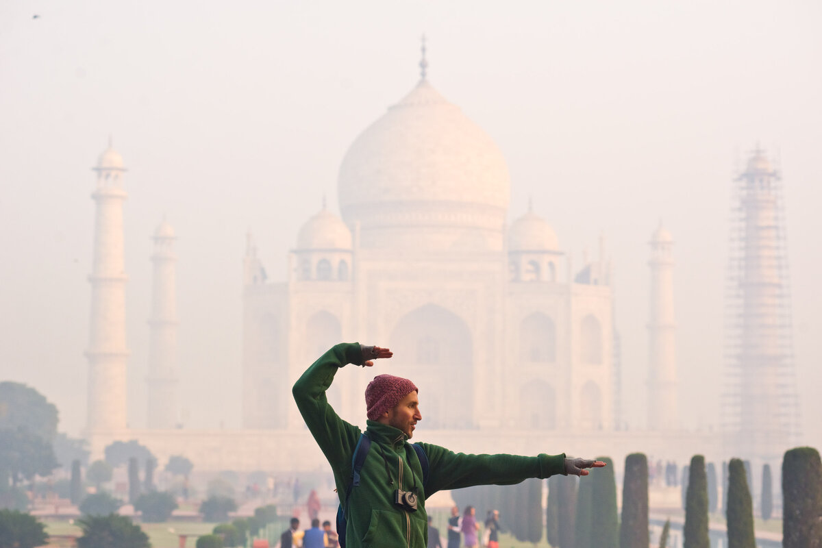 я на фоне Таджа