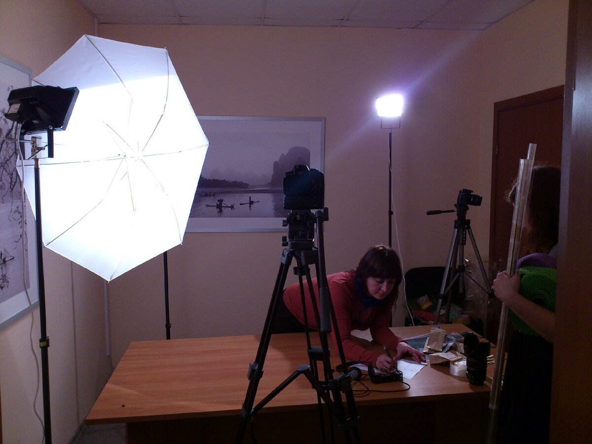 Со съемок обучающего фильма для отдела франчайзинга в чайной компании