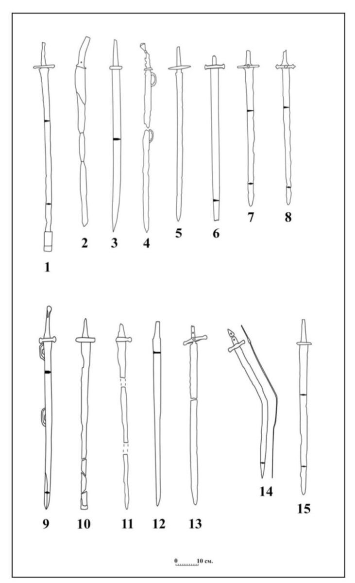 Рис. 1. Сабли «салтовского типа»