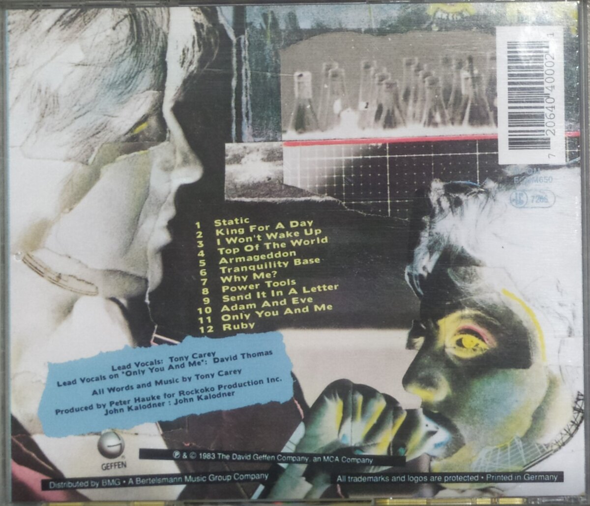 Planet P Project "Planet P" (1983) CD (1992) - playlist, back side