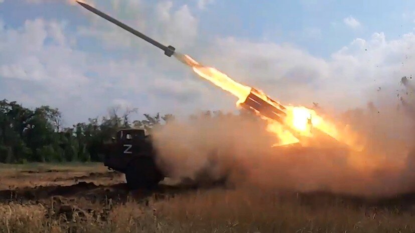     Боевая работа расчёта РСЗО «Ураган» в ходе спецоперации РИА Новости Министерство обороны РФ