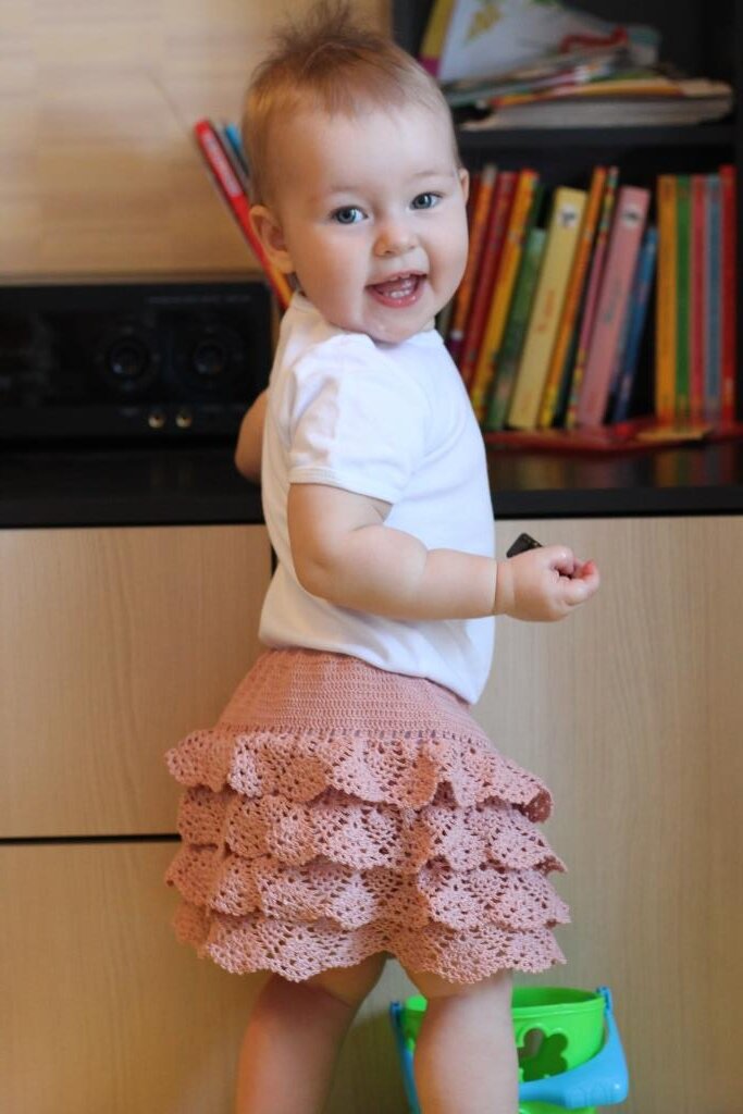 Юбка из хлопка на кулиске