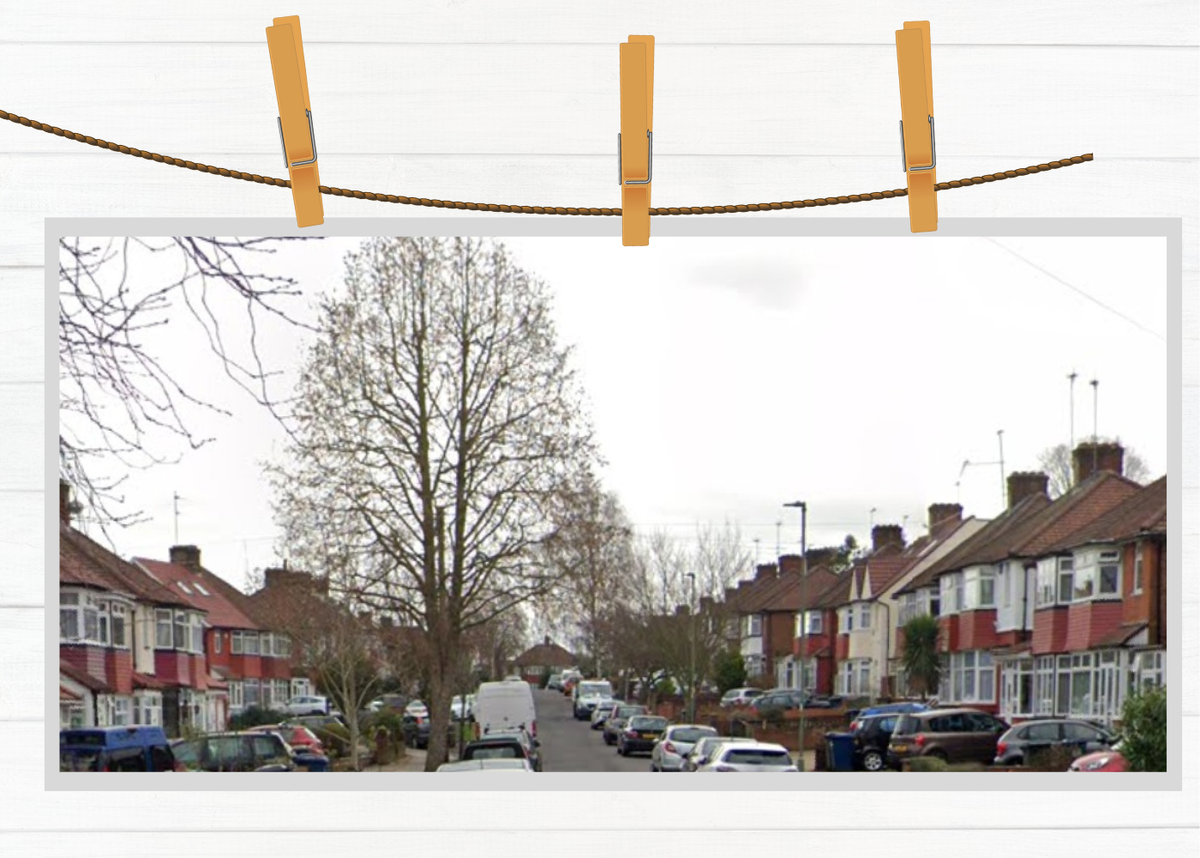 Типичный спальный район на северо-западе Лондона