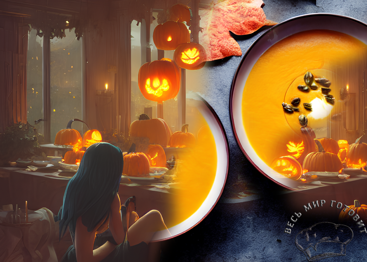 Рецепт тыквенного супа пюре.