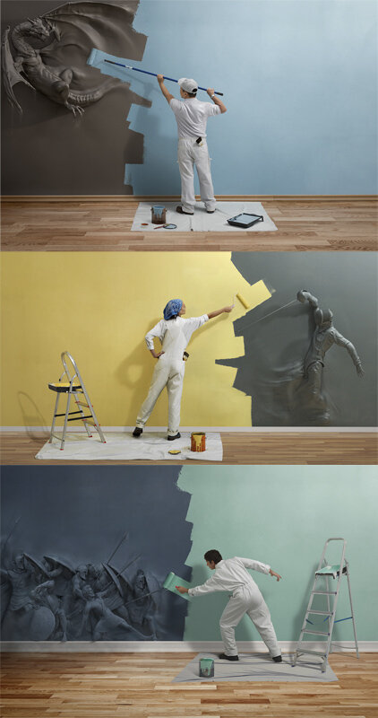 Рекламные постеры, созданные рекламным агентством Ogilvy-US для Dupont NYC,
источник Behance.net