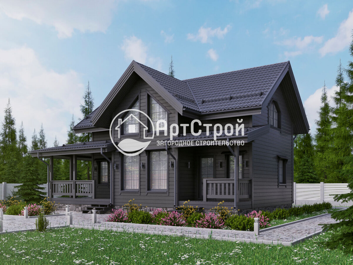 Внешний вид дома «Лоретто» от компании «АртСтрой»